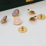Eden Bandhgala Buttons (Pink)
