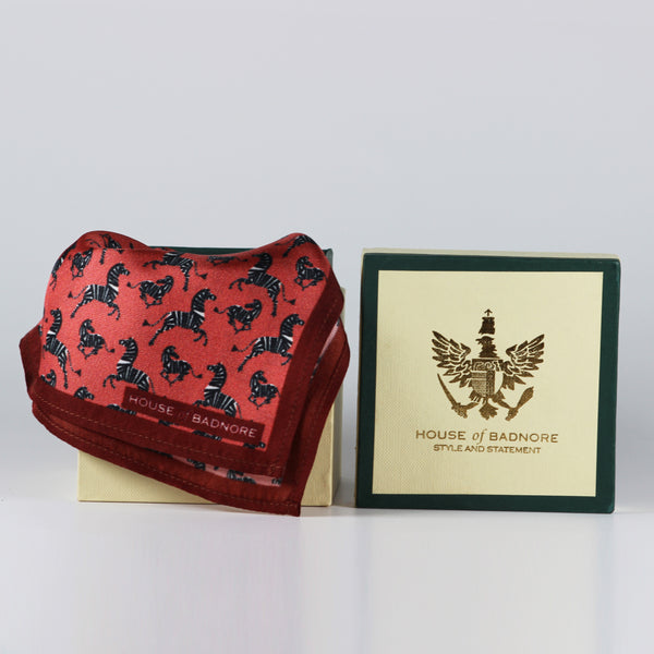 Zebra Pocket Square
