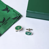 Badnore Eagle Pocket Square & Cufflinks Set