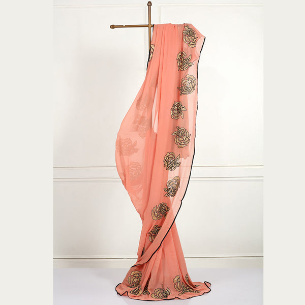 Rose Rhapsody Saree