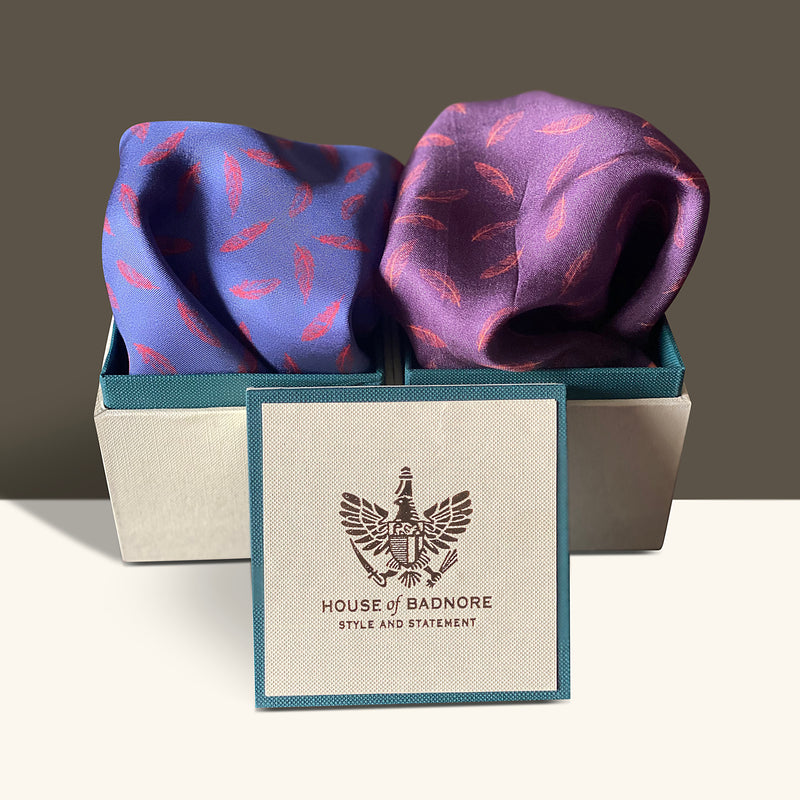 Feather Pocket Square